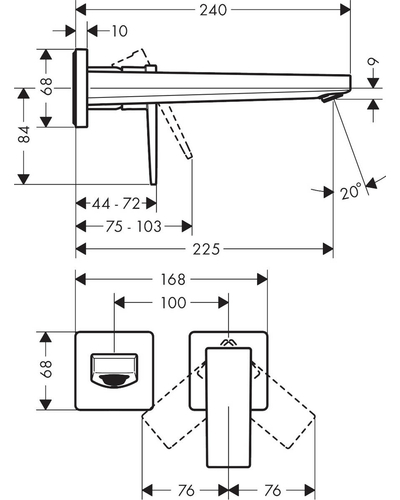 Змішувач для умивальника Hansgrohe Metropol (32526990)