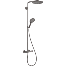 Душова система Hansgrohe Raindance S 240 Showerpipe PowderRain 1jet з термостатом, brushed black chrome (27633340)