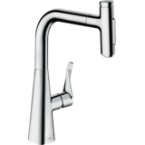 Смеситель для кухни Hansgrohe Metris Select 240 2jet с вытяжным душем, хром (73822000)
