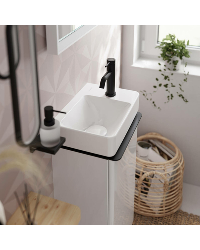 Змішувач hansgrohe Tecturis S CoolStart EcoSmart+ для раковини без зливного гарнітуру, чорний матовий 73301670