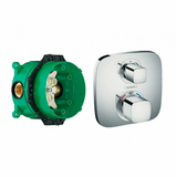 Смеситель Hansgrohe Ecostat E, для душа, термостат+IBOX universal 15708000+01800180
