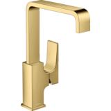 Змішувач для умивальника Hansgrohe Metropol 230 із зливним клапаном Push-Open, золото (32511990)