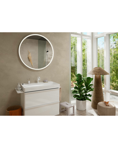 Змішувач для умивальника Hansgrohe Tecturis S 110 Fine CoolStart, Matt White (73321700)