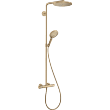 Душова система Hansgrohe Raindance S 240 Showerpipe PowderRain 1jet з термостатом, brushed bronze (27633140)