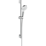 Душовий набір Hansgrohe Showerpipe Crometta 100 Vario Green 6 л/хв, 65 см, White/Chrome (26555400)
