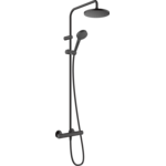 Душова система Hansgrohe Vernis Blend Showerpipe 200 1jet EcoSmart з термостатом, Matt Black (26089670)