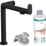 Смеситель hansgrohe Aqittura M91 FilterSystem 240 для кухонной мойки, черный матовый 76802670