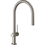 Смеситель для кухни Hansgrohe Talis 210 1jet с вытяжным изливом, Stainless Steel (72802800)