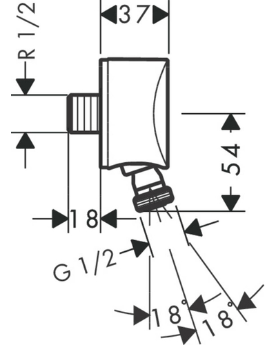 Підключення шланга Hansgrohe Fixfit S 27506000