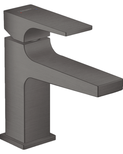 Змішувач для умивальника Hansgrohe Metropol 100 з донним клапаном push-open, Brushed Black Chrome (32500340)