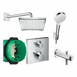 Комплект скрытого монтажа для ванны Hansgrohe Ecostat E 6 в 1, хром (20190005)