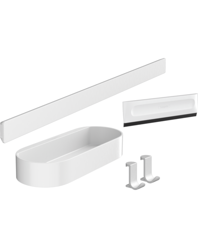 Комплект аксесуарів Hansgrohe WallStoris 4в1, Matt White (27967700)