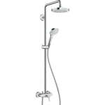 Душова система Hansgrohe Croma E Showerpipe Select 180 2jet Showerpipe зі змішувачем, хром / білий (27258400)