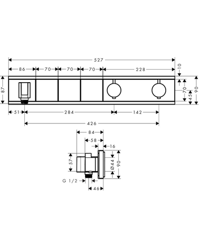 Термостат Hansgrohe RainSelect (15356400)