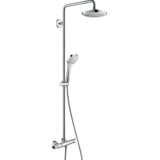 Душевая система Hansgrohe Croma E Showerpipe Select 180 2jet Showerpip с термостатом, хром/белый (27256400)