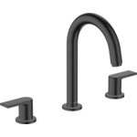 Смеситель для умывальника Hansgrohe Vernis Shape на 3 отверстия с донным клапаном pop-up, Matt Black (71563670)