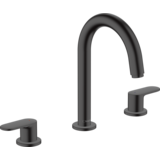 Смеситель для умывальника Hansgrohe Vernis Blend на 3 отверстия с донным клапаном pop-up, Matt Black (71553670)