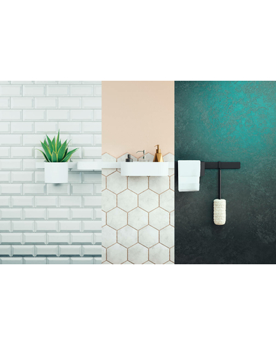 Кришка для полички Hansgrohe WallStoris 25x10см, Matt White (27925700)