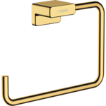 Полотенцедержатель - кольцо Hansgrohe AddStoris, Polished Gold Optic (41754990)