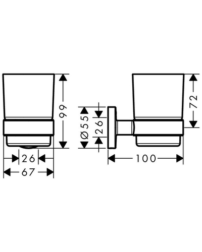 Стакан, Hansgrohe Logis Universal (41718000)