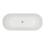 Ванна акриловая Hes Tanna 170х80 отдельностоящая с ножками HTA17080W