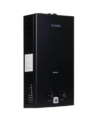 Дымоходная газовая колонка Hyundai ARIS20-03UA 20кВт 10 л/мин чёрная