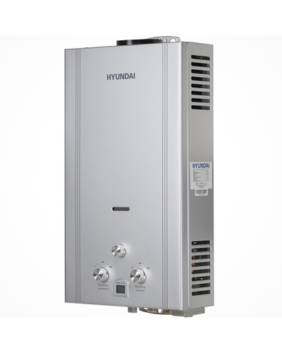 Дымоходная газовая колонка Hyundai ARIS20-06UA 20кВт 10 л/мин цвет серебро