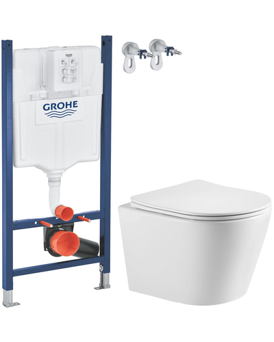 Инсталляция Grohe Rapid SL с унитазом Imprese Dobry Twist 388400WG + c06802203