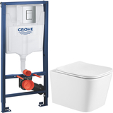 Инсталляция Grohe Rapid SL с унитазом Imprese Kubik Twist кнопка хром 38772001 + c06810233TW