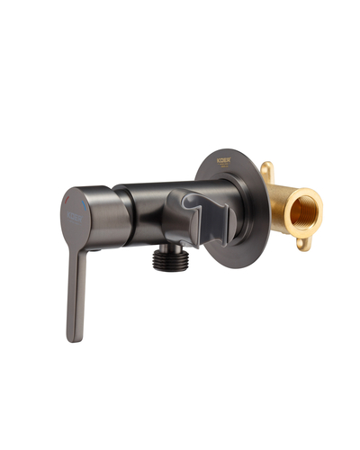 Змішувач для гігієнічного душу Koer KB-23029-07 графіт (KR5499)