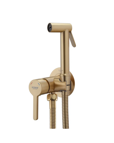 Змішувач для гігієнічного душу Koer KB-23029-12 золото (KR5504)