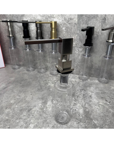 Дозатор для жидкого мыла врезной Koer SDB-02-07 графит (300 мл) (KR5631)