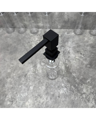 Дозатор для рідкого мила врізний Koer SDB-02-05 чорний (300 мл) (KR5630)