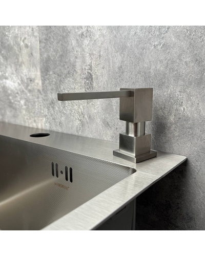 Дозатор для рідкого мила врізний Koer SDB-02-02 колір нерж.сталі (300 мл) (KR5629)