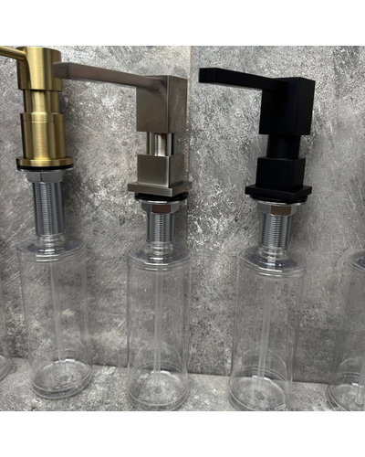 Дозатор для рідкого мила врізний Koer SDB-02-05 чорний (300 мл) (KR5630)