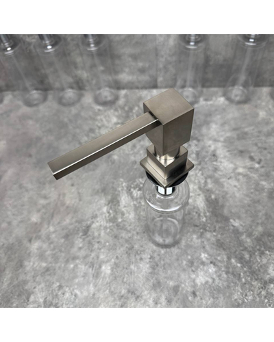 Дозатор для рідкого мила врізний Koer SDB-02-02 колір нерж.сталі (300 мл) (KR5629)