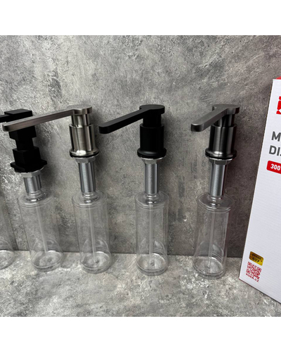 Дозатор для рідкого мила врізний Koer SDB-03-02 колір нерж.сталі (300 мл) (KR5632)