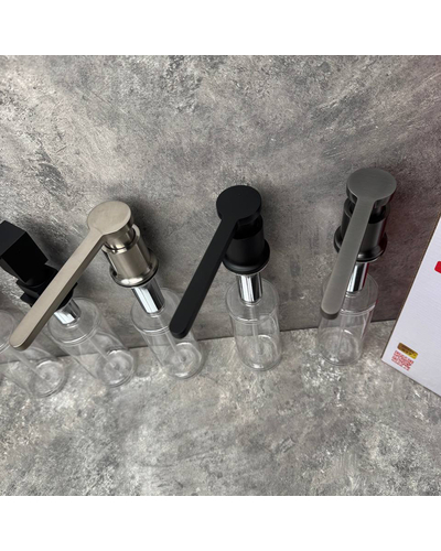 Дозатор для рідкого мила врізний Koer SDB-03-02 колір нерж.сталі (300 мл) (KR5632)