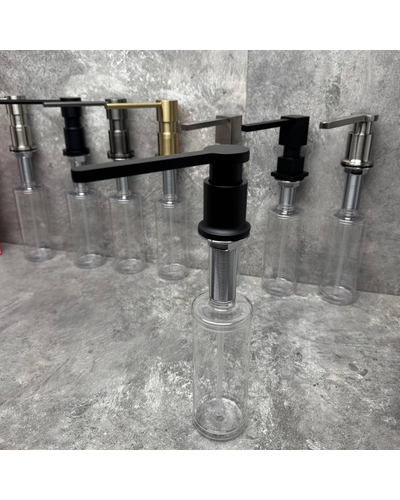 Дозатор для рідкого мила врізний Koer SDB-03-05 чорний (300 мл) (KR5633)