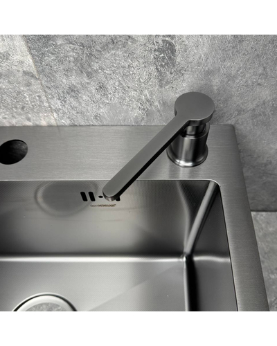 Дозатор для рідкого мила врізний Koer SDB-03-07 графіт (300 мл) (KR5634)