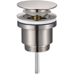 Донний клапан для раковини Koer PW-11-02 1.1/4 універсальний Click-Clack колір нерж.сталь (KR5792)