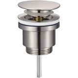 Донний клапан для раковини Koer PW-11-02 1.1/4 універсальний Click-Clack колір нерж.сталь (KR5792)