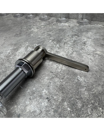 Дозатор для рідкого мила врізний Koer SDB-03-02 колір нерж.сталі (300 мл) (KR5632)