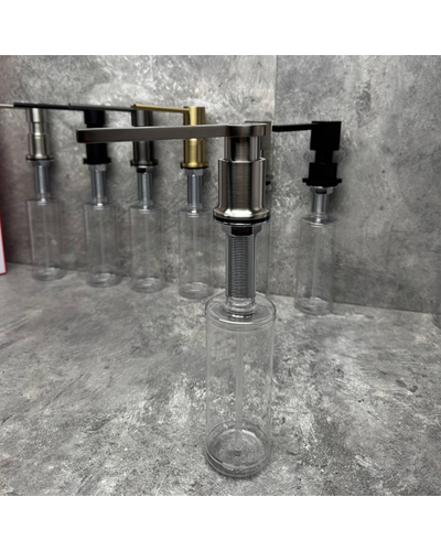 Дозатор для рідкого мила врізний Koer SDB-03-02 колір нерж.сталі (300 мл) (KR5632)