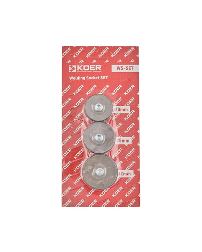 Комплект насадок KOER WS-SET для паяльника PPR (кол. синій) 20мм,25мм,32мм (KR5821)