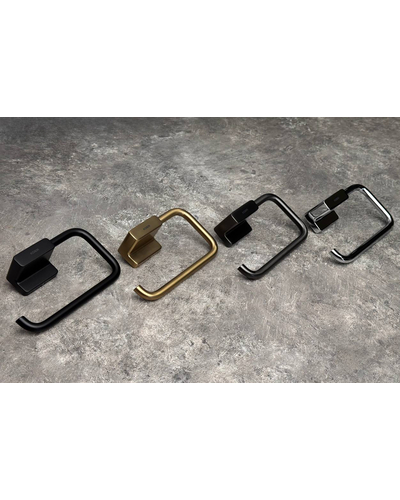 Тримач для туалетного паперу Koer AS-0107-05 колір чорний (KR6182)