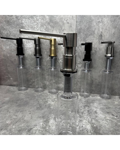 Дозатор для рідкого мила врізний Koer SDB-01-02 колір нерж.сталі (300 мл) (KR5625)