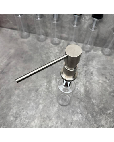 Дозатор для рідкого мила врізний Koer SDB-01-02 колір нерж.сталі (300 мл) (KR5625)