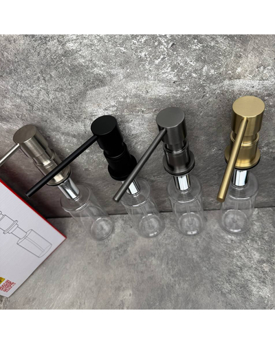 Дозатор для рідкого мила врізний Koer SDB-01-02 колір нерж.сталі (300 мл) (KR5625)