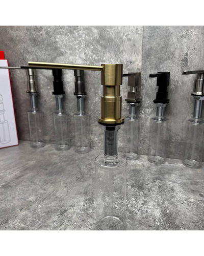 Дозатор для жидкого мыла врезной Koer SDB-01-12 золото мат (300 мл) (KR5628)